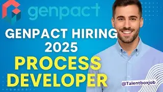 Genpact Hiring 2025 | Process Developer &ndash; I2C | Noida Jobs | Freshers & Experienced | Apply Now