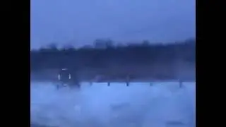 Amish Guy Doing Donuts in the Snow