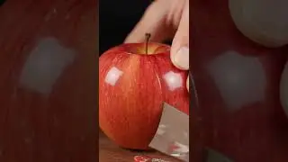 Realistic Apple Glass Cutting 🪓🍎 | Satisfying Short Video