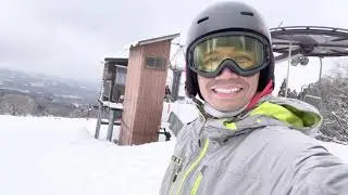Snowboarding on Mt Kurohime 🏔️ 🇯🇵