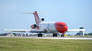 ✈ Oil Spill Response Boeing 727 departure from London Southend Airport