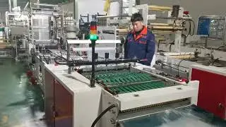 LDPE string zipper bag cutting machine（100CPM）