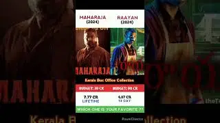 Maharaja Vs Raayan Movie Comparison || Box Office Collection #shorts