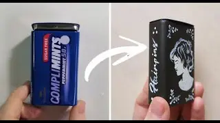 Turning An Old Mints Tin Into A Vintage Hairpins Case