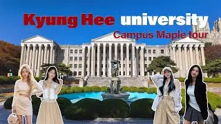 🍁🍂 경희대 캠퍼스 가을 단풍 투어 | KyungHee University Maple Tour | 4k HDR | KOREA College