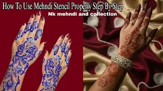 How To Mehndi Stencil Step By Step | Mehndi Trick | Mehndi Hack | Mehndi Design#mehndi #hennapattern
