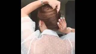 French Hair Bun | Hair updo | Classic hairstyles 😍 #shorts  #hairstyle