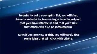 How To Build Your Quality OptIn List