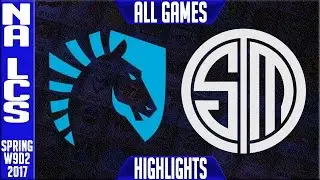 Team Liquid vs TSM All Games - NA LCS W9D2 Spring 2017 - TL vs TSM All Games