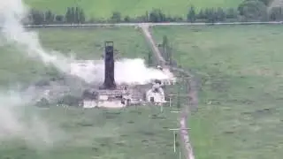 The Sparta reconnaissance battalion destroys a fortified position of the Ukrainian army.