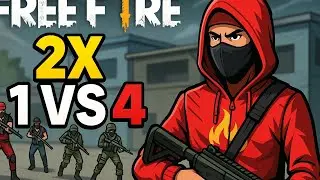 #FreeFire CS में लगातार 1vs4 Destruction | Double Clutch OP #Gameplay | Mallik Style Headshot Show