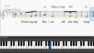 Blessed Assurance by Phoebe Palmer Knapp - Easy piano tutorials with leadsheet and chords