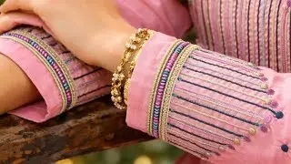 Simple Embroidery Sleeve Design #Machine Embroidery For Beginners @uniqueembroiderydesigns 