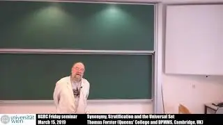 Thomas Forster - Synonymy, Stratification and the Universal Set