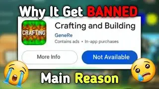 Why Crafting and Building Got B@nned?😨 Main Reason 