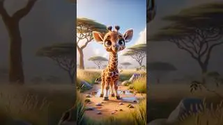 Жирафик изучает мир🌎 #funny #disney #music #fun #cats #dogs