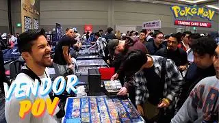 CARDLADDER COMPS & CRACKING CARDS | East Bay Card Show | Pokemon Vendor POV