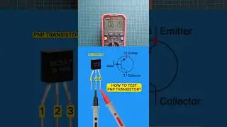 how to test the PNP transistor #tutorial
