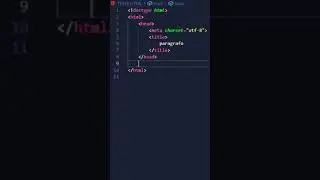 COMO FAZER UM PARÁGRAFO EM HTML #python #bhfyp #shorts #tech #asmr #dev #backend