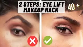 TWO STEPS EYE LIFT MAKEUP HACK for WOMEN OVER 40