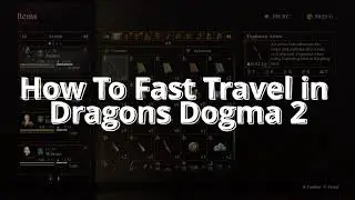 How to use Port Crystals (fast travel) Dragons Dogma 2 Achievement