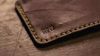 Monogramming a wallet