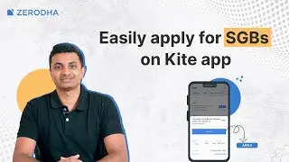 Easily apply for Sovereign Gold Bonds (SGBs) now on Kite app