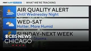 Air quality alert until Wednesday night, heat increasing in Chicago