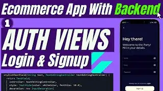 1.Auth View - Flutter Ecommerce App With Backend And Admin Panel | Flutter Ecommerce App NodeJS