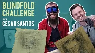Blindfolded Drawing Challenge with Cesar Santos