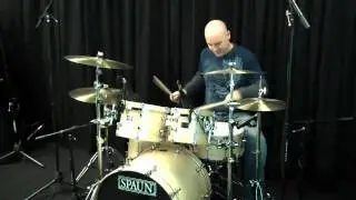 Spaun Vintage Series Wood Hoop Drum Kit- Blonde Satin
