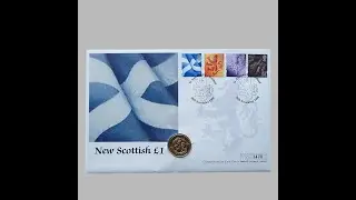 1999 New Scottish &pound;1 Pound Coin Cover - UK First Day Cover by Mercury