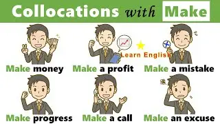 English Vocabulary : Collocations | collocations with make | listen and practice