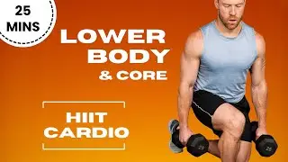 25-МИНУТНЫЙ HIIT-ДЕНЬ ДЛЯ НОГ 🔥 | Тренировка нижней части тела и корпуса с гантелями