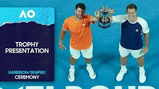 Men's Doubles Trophy Ceremony | Kubler/Polmans v Harrison/Skupski | Australian Open 2026