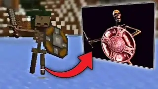 Демонстрация модов с мемами про скелетов и щиты в Skyrim