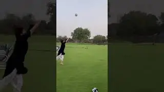 Khadijah Shah playing volleyball