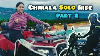 Chirala Beach vlog 🌊 Return to Hyderabad | Female Rider | Part 2