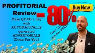 Profitorial review 🤖  82% off link below👇  Make money with advertorials (Profitorial demo) + bonuses