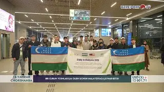 Bir guruh yoshlar ilm olish uchun Malayziyaga jo‘nab ketdi