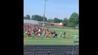 Girl Freaked Out by a Bug Runs Around Then Falls on Her Butt