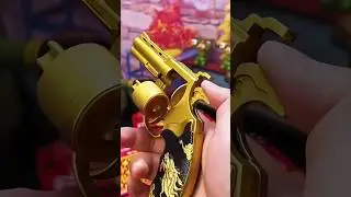Gold revolver, like me, please support me. Thank you.#toysgun #toys #gundam #revolver38 #mold