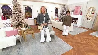 Studio Park x Vanessa Herring Flare Leg Denim Jean on QVC