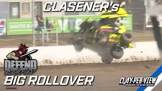Sprintcars | Tony Clasener Rollover - 12th Aug 2023 | Clay-Per-View
