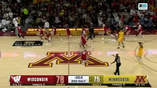 John Blackwell DRAINS THE THREE AT THE BUZZER FOR THE WIN at Minnesota | Wisconsin Basketball