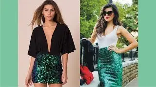 Green Sequin Skirt