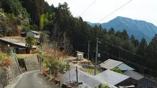 十津川村奥の山上にある小森集落【傾斜地の限界集落・田舎散歩】（奈良県十津川村小森）Totsukawa Komori,Nara Japan