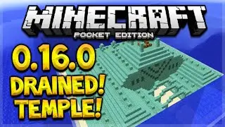 DRAINED GUARDIAN TEMPLE! Minecraft Pocket Edition 0.16.0 Fully Drained Temple (Pocket Edition)