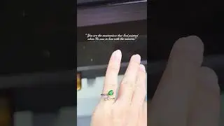 Chiếc Nhẫn đ&aacute; Diopside an y&ecirc;n chữa l&agrave;nh của nh&agrave; Fairy Tale Jewelry
