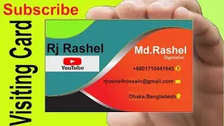 Visiting Card Tutorial - Adobe Illustrator How to make Visiting Card in Illustrator 2019